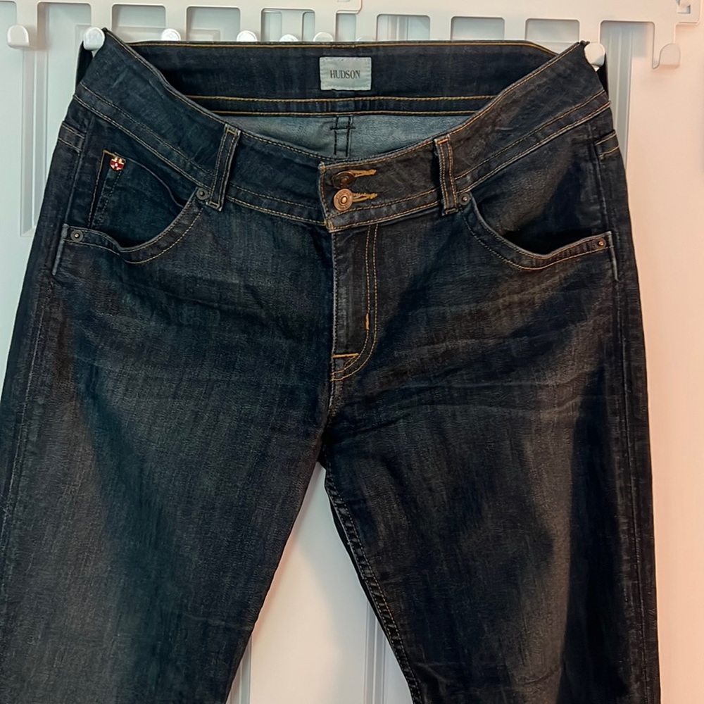 Hudson signature mid rise flared cut jeans
